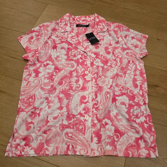 Lauren Ralph Lauren Other - NWT Lauren Ralph Lauren LRL Women's Night Shirt Size M Pink Floral Pajamas